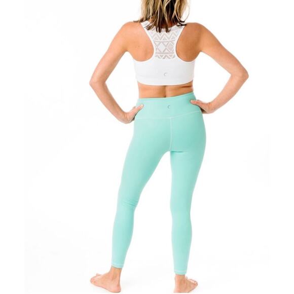 Zyia Active NWT Turquoise Metallic Plus Light & Tight Hi-Rise 7/8 Size 14-16 - Picture 2 of 11